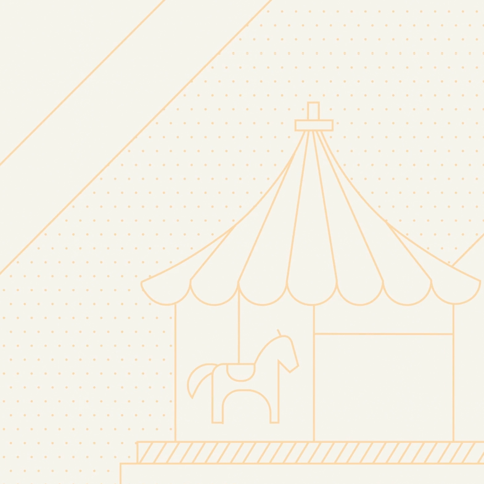 Events & Attraction Carousel line Illustration